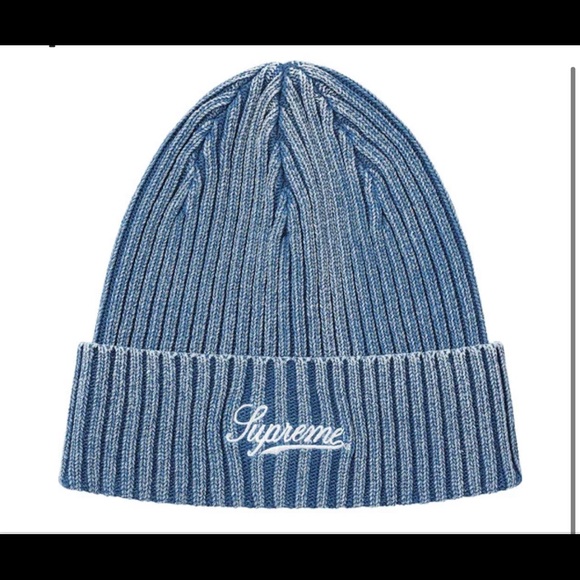 Supreme | Accessories | Supreme Bleached Rib Beanie Navy | Poshmark